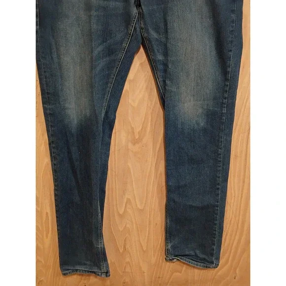 American Tall Mens Classic Blue Denim Jeans Straight Leg 38x36. - Picture 3 of 11